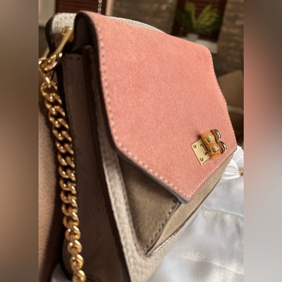 BALLY SUZY SMALL TRI-COLOR SUEDE & LEATHER CROSSBODY RARE HTF - Picture 3 of 12